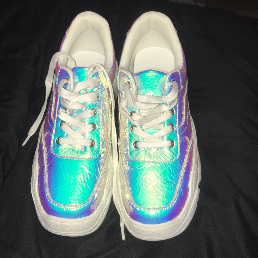 Dolls kill holographic shoes